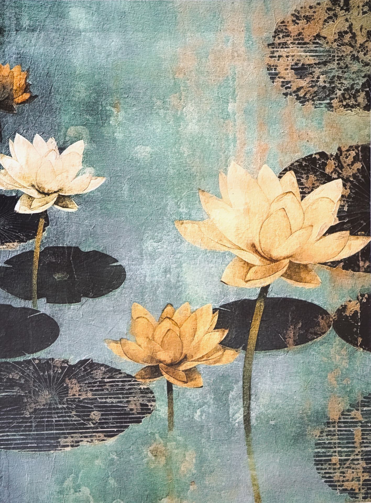 Dekoratives Lotus-Motiv als atmosphärisches Bild der THANIDA Thai-Massage
